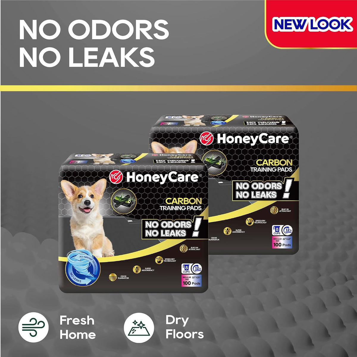 HONEY CARE All-Absorb Puppy Training Pads - Large 22"x23" / 100 - image 4