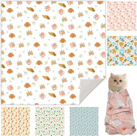 33.5" Cat Wrap for Grooming, Maximum, Self-Adherent Soft Cat Blanket for Nail Clipping, Anti-Scratch-Escape Calming Wrap, Cats Burrito Swaddle for 6-18 lbs (Floral, XX Large)