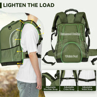 Petsfit Pet Dog Carrier Backpack with Upgraded Weight Reduction Design - 14.0"L x 9.5"W x 19.5"H / Army Green - image 2