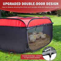 Brooder Box for Chick Starter Kit - Brooder Pen/Baby Chicken Supplies Brooder Box with Ideal Size Brooding Up to 15 Baby Chick, Duck and Quail