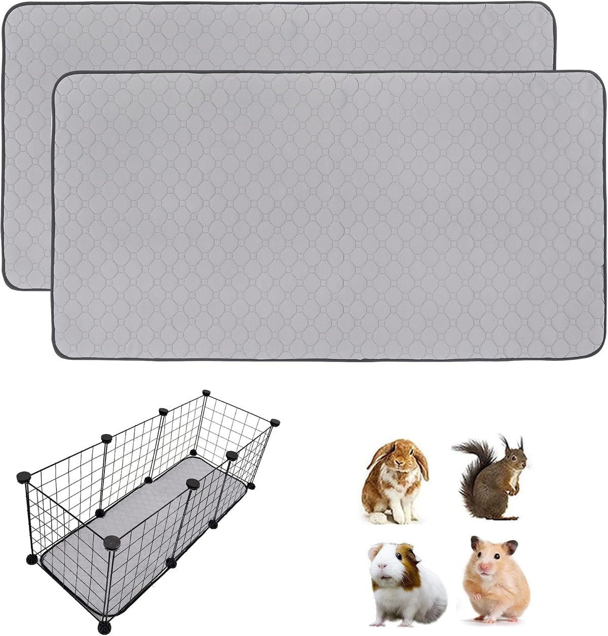 2Pack Guinea Pig Cage Liners - 12 In Grid Length / C&C 1x3(14" x 41") 2Pack