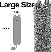 TTcat Catnip Silvervine Matatabi Pillow for Cats & Kittens,Cat Kicker Toy,Large Size Cat Pillow Soothing Plush Cat Toy(Grey).