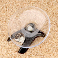 Hamster Wheel Flying Saucer Silent Exercise Wheel Running Wheel - Black - image 4