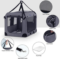Portable Collapsible Dog Crate - Beige / 40.0"L x 27.0"W x 27.0"H - image 4