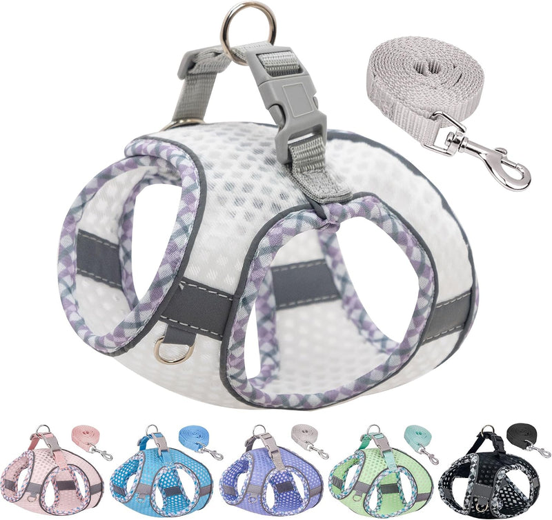 Step in Dog Vest Harness and Leash Set with Escape Proof Design – Essentials for Dogs - White / XS