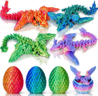 3D Printed Dragon Eggs, Mystery Fidget Egg Set for Kids & Adults - Style B-wings