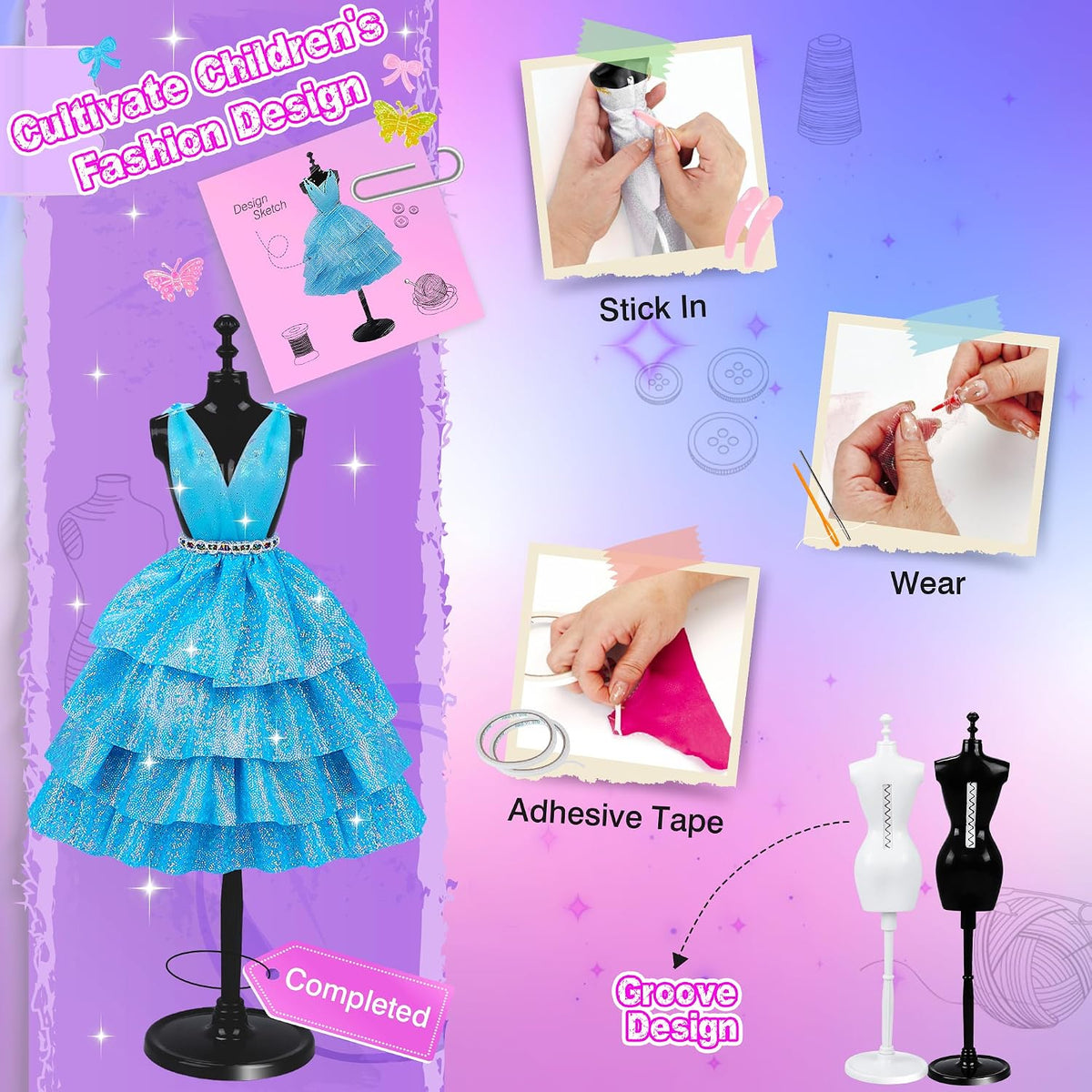 800+Pcs Fashion Designer Kit for Girls - D002 - image 4