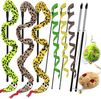 Interactive Cat Toy Wand with Catnip Mouse - 8 Pack Mouse