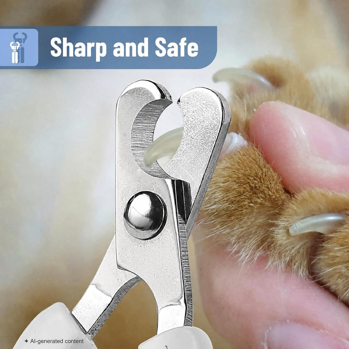Mr. Pen, Cat Nail Clipper, Stainless Steel - Spring Green & White - image 3