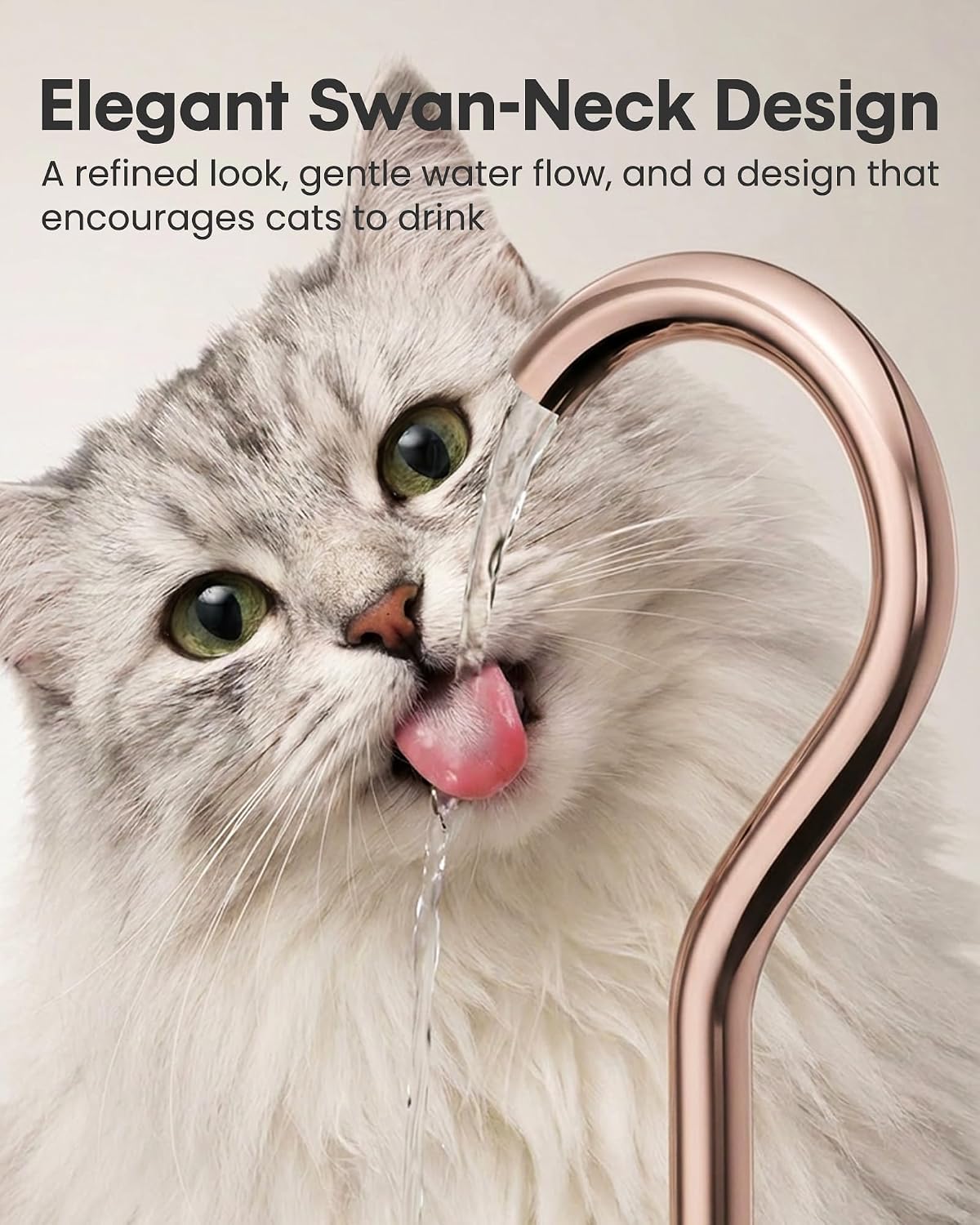 Tomxcute Stainless Steel Cat Water Fountain - image 4