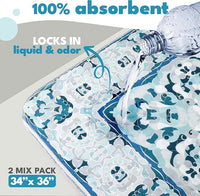 NALALAS Large Washable Pee Pads for Dogs | Reusable, Waterproof & Ultra Absorbent Puppy Pads | Dog Pee Pads, Anti-Slip, Leakproof & Quick Dry Pet Training Mat | Whelping Pad, Puppy Mat & Crate Pad