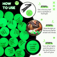 Seenelling 24 glow in the dark bouncy balls printed with Bible verses - view 39