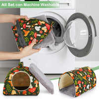 Bienbee Guinea Pig Hideout - Green Mushroom / Small(7.3"L x 7.3"W x 6.7"H) - image 4