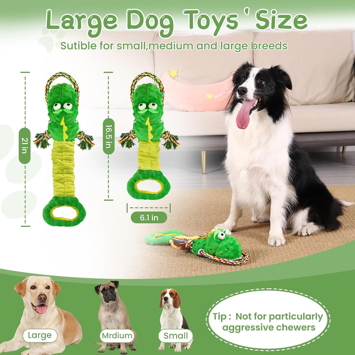 YINEYA Squeaky Dog Chew Toys - image 2