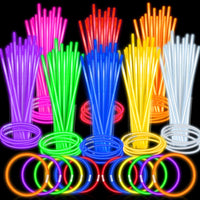 SpringFlower 100 PCS Glow Sticks Bulk Party Favors - 400 Pack
