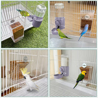lemtrflo No Mess Bird Feeder Water Dispenser Set - Purple - image 4