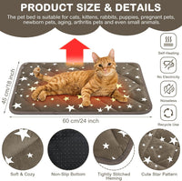 4 Pack Self Warming Cat Bed - Brown / 18'' X 24'' / Rectangle - image 2