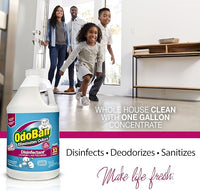OdoBan Disinfectant Concentrate and Odor Eliminator, Made in the USA, Cotton Breeze Scent, 2 Gallons