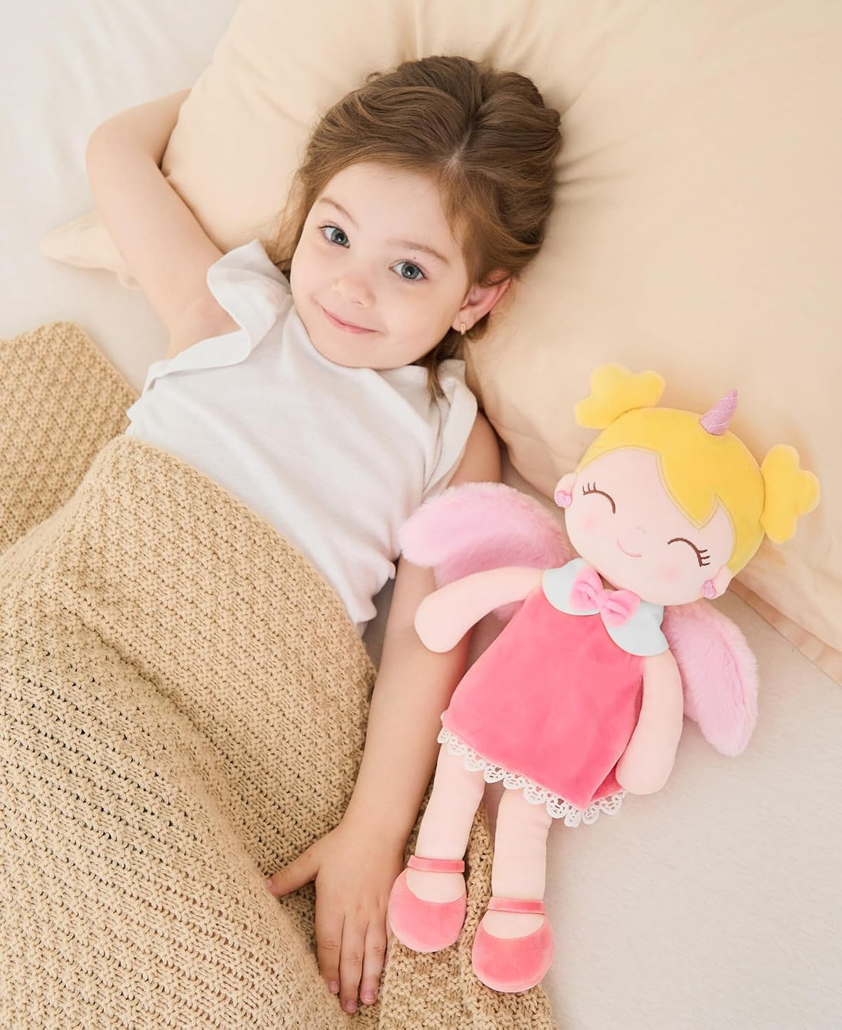 GAGAKU soft baby doll in a floral print rag doll style for toddlers - view 26