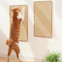 FUKUMARU Cat Scratcher Mat - Beige-2 Packs-19.6 x 11.8 Inch
