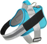 Bolux Dog Harness, No-Pull Reflective Dog Vest, Breathable Adjustable Pet Harness with Handle for Outdoor Walking - No More Pulling, Tugging or Choking (OceanicBlue, X-Small (Pack of 1))