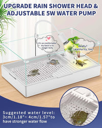 MoonOrange Turtle Tank Kit - L Set-23.6'' x 14.1'' x 10.4'' - image 4