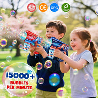 Nicmore automatic bubble gun 2-pack for kids with bubble solution bottles - view 8