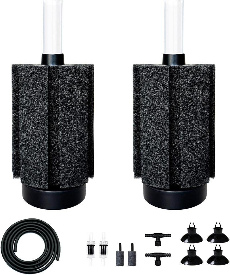 2Pcs Aquarium Sponge Filter - Small(2 Pack)