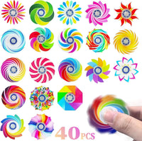 TGIQROVE 40 pack mini fidget spinners in mixed bright colors and patterns - view 5