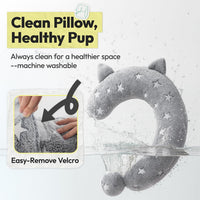 Dog Calming Pillow, Glow in The Dark Dog Put Head on - Medium / Gray - image 4