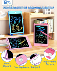 TEKFUN 3 Pack LCD Writing Tablet for Kids, Educational Kids - Blue+pink+purple / 8.5 inch / 3 - image 3