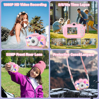 Kids Camera Toddler Toys for Girls Boys Aged 3-12 - Pink - image 3