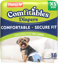 Hartz Disposable Dog Diapers, Size S 36 count - Value Pack / Extra Small