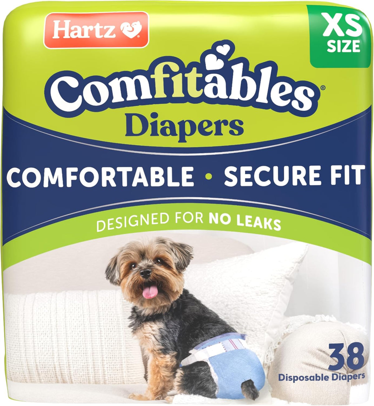 Hartz Disposable Dog Diapers, Size S 36 count - Value Pack / Extra Small