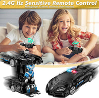 Spider Remote Control Car with Police Light - Black - image 3