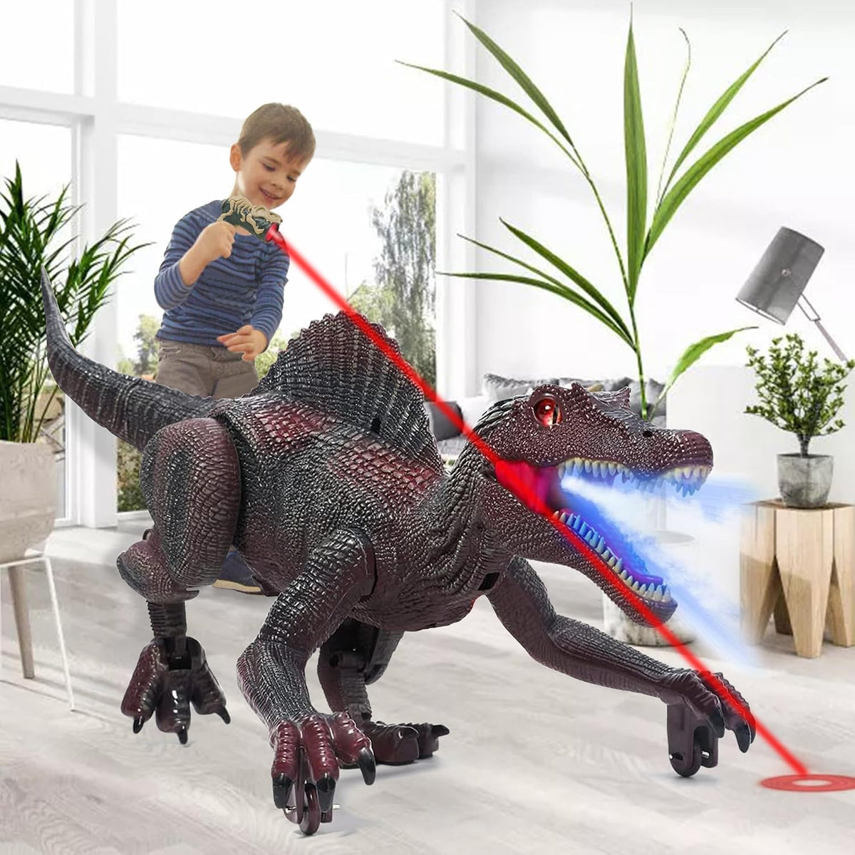 Richgv Dinosaur Toys for Kids 3-5-7 Years Old - Red