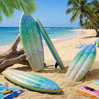 JellyArch inflatable surfboard decorations with tropical flower print, set of 4 - view 29