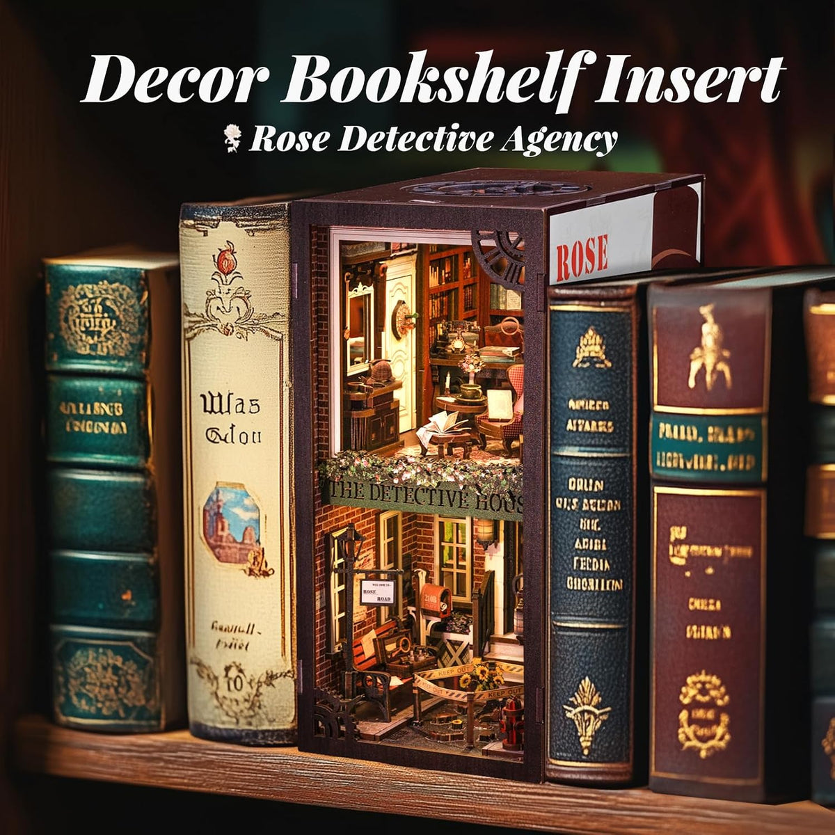 Cutefun Book Nook Kit for Adults - Rose Detective Agency - image 3