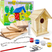 Hapinest Wooden Bird Houses to Paint and Build