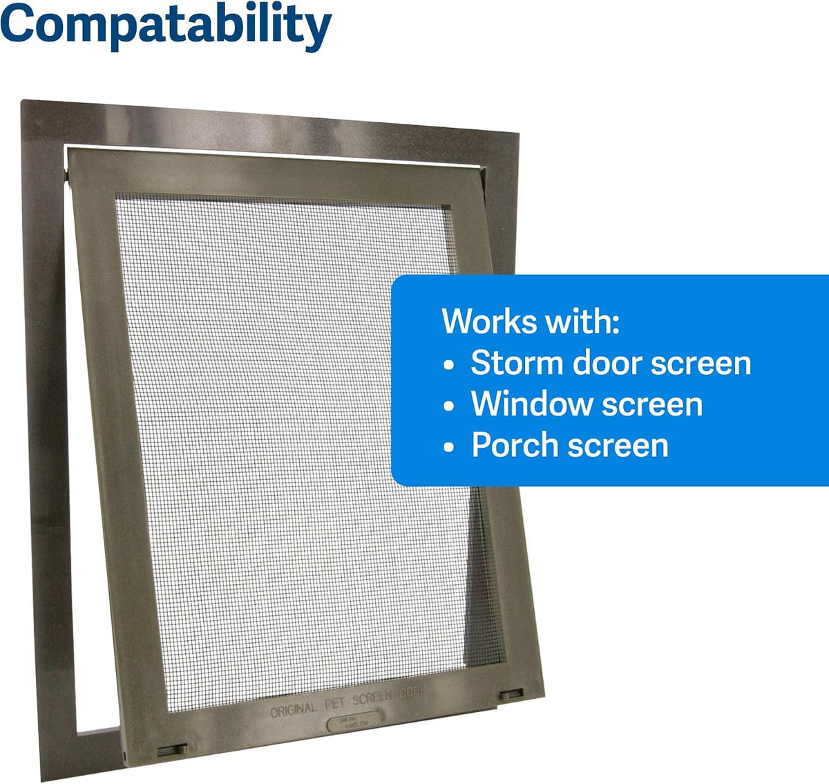 PetSafe Screen Door for Dogs & Cats, Up to 100 lb - Small (Pack of 6) - image 4