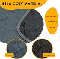 4 Pack Guinea Pig Cage Liners Washable Guinea Pig Bedding Reusable - Dark Grey / 57" x 28" (2 Pack) - image 4