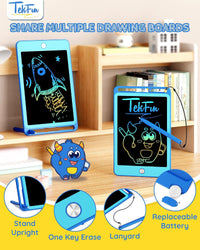 TEKFUN 3 Pack LCD Writing Tablet for Kids, Educational Kids - Blue+blue / 10 inch / 2 - image 4