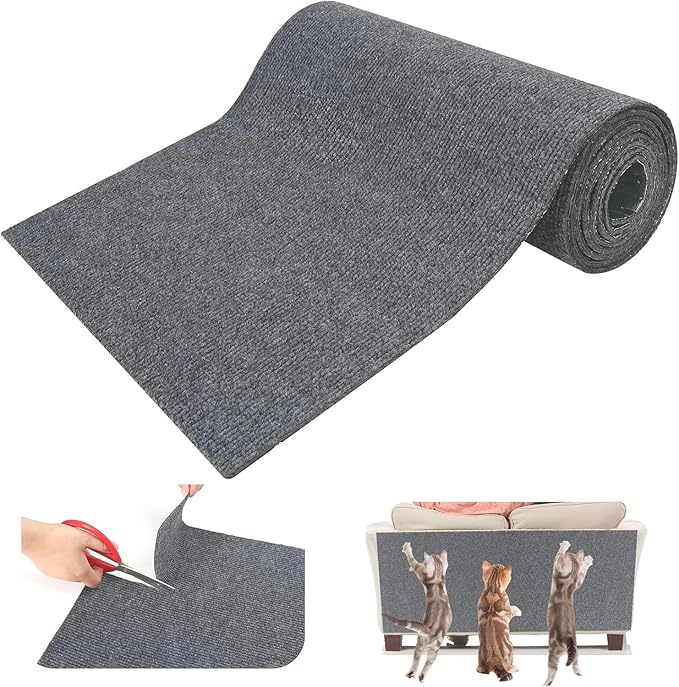 Cat Scratch Couch Furniture Protector, Adhesive Cat Scratch Pad Deterrent for Furniture, DIY Climbing Cat Scratcher Couch Protector from Cat Claws Furniture Protectors from Cats Scratching