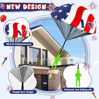 CPSYUB 6 Christmas mini parachute toys with bell keyring accessories - view 12