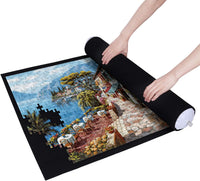 Becko US 1500 Piece Jigsaw Puzzle Mat Roll Up with Drawstring Storage - 1500 piece (Pack of 2) - image 2