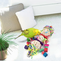 Bissap 2PCS Conure Toys, Foraging Bird Chew Sola Balls Toy for Small Parrot – Essentials for Birds - 1 PCS - image 4