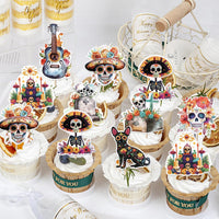 Rsstarxi 24 Pack Ghost Baby Boo Cupcake Toppers Glitter Spooky Little - Design 35 - image 3