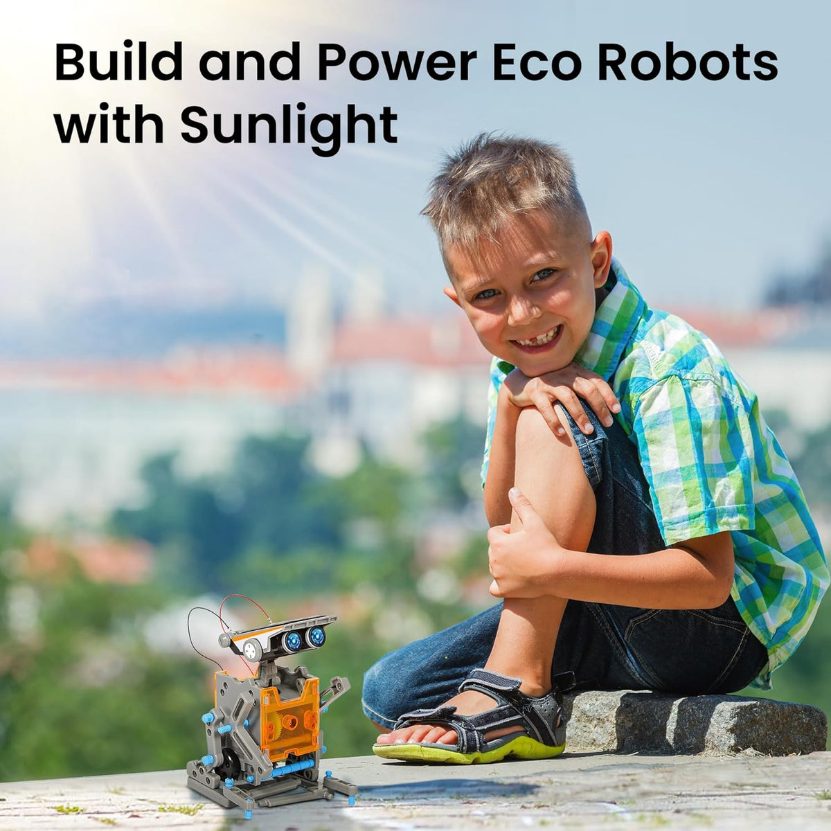 Sillbird 12-in-1 Solar Robot Building Kit STEM Gift for Boys Ages 8-13 – Fun for Kids & Family - 12in1-blue Grey - image 3