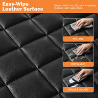 IJVAE Dog Seat Cover for Back Seat - Upgraded Black / For Car/SUV/Small Truck - image 4
