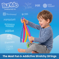 BUNMO Stretchy Strings, Stimulating & Fun Fidget Toys for Kids - Sensory Worms - 6 Pack - image 3